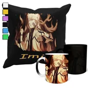 Gadżety dla niej i dla niego - ZESTAW KUBEK MAGICZNY + POSZEWKA Z PODUSZKĄ-PREZENT NARUTO ANIME + IMIĘ - miniaturka - grafika 1