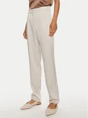 Spodnie damskie - Marella Chinosy Abetaia 2423136211 Szary Regular Fit - miniaturka - grafika 1