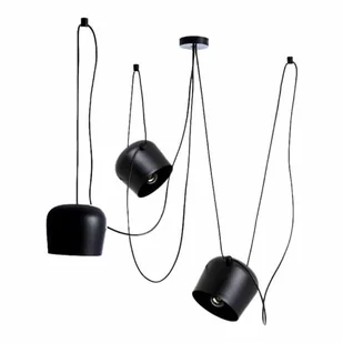 Wisząca lampa nad stół Spider ABR-SHIL-E27 Abruzzo regulowana czarna - Lampy sufitowe - miniaturka - grafika 1
