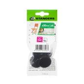 Zawiasy, okucia i inne akcesoria - Standers Podkładki pod meble brązowe 30x30 mm 4 sztuki - miniaturka - grafika 1