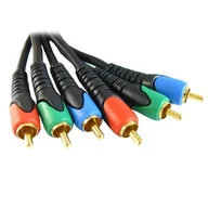 Złącza, przejściówki, adaptery - Przyłącze 3 wtyki RCA na 3 wtyki RCA (RGB) P-K 2m - miniaturka - grafika 1