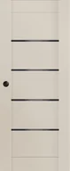 Drzwi wewnętrzne - Drzwi przesuwne pokojowe Vinci Nero Cashmere 80 prawe Voster - miniaturka - grafika 1