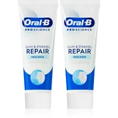 Pasty do zębów - Pasta do zębów ORAL-B Pro-Science Gum & Enamel Repair Fresh White 75 ml 2 szt. - miniaturka - grafika 1