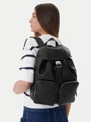 Plecaki - Calvin Klein Plecak Webbing Strap Flap LV04F3590G Czarny - miniaturka - grafika 1