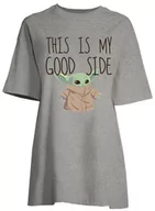 Piżamy damskie - Star Wars Damska koszula nocna, Szary Melange, XL - miniaturka - grafika 1