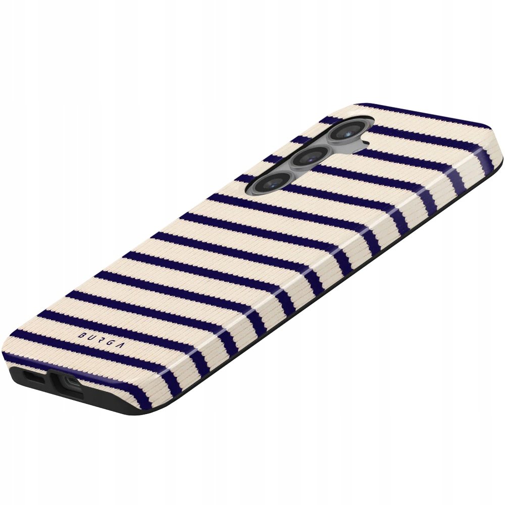 Burga Etui Old Money Tough do Galaxy S24, beżowo-granatowe
