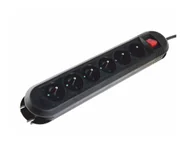 Listwy zasilające - HAMA LISTWA ZASILAJĄCA "COMFORT" 6GN, 1,5M (CZARNA) - miniaturka - grafika 1