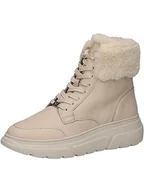 Botki damskie - Caprice Damskie botki 9-26220-41, płaskie, sznurowane, ciepła podszewka, biały miękki, 37 EU - miniaturka - grafika 1