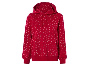 esmara® Bluza dresowa damska z bawełny (XS (32/34), Czerwony) - Bluzy sportowe damskie - miniaturka - grafika 1