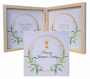 Pamiątka Pierwszej Komunii Świętej, Życzenia, - Pamiątka Pierwszej Komunii Świętej - miniaturka - grafika 1