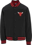 Bluzy męskie - New Era New Era Team Logo Bomber Chicago Bulls Jacket 60284773 Czarne M - miniaturka - grafika 1