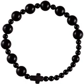 Biżuteria religijna - Bransoletka na gumce RÓŻANIEC z pereł wysokiej jakości - miniaturka - grafika 1