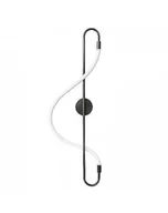 Lampy ścienne - Lampa Ścienna Kinkiet Ścienny Lampa Metalowa LED Violin Czarna 90 cm - miniaturka - grafika 1