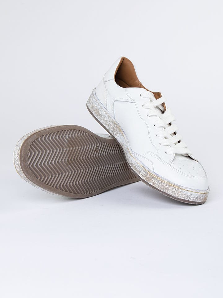 PAUL VESTERBRO Skórzane sneakersy w kolorze białym