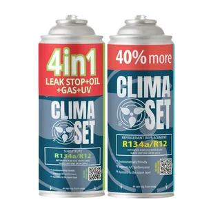 Gaz do klimatyzacji ClimaSet 4w1 R134a 626 g i R134a 626 g - Serwis klimatyzacji - miniaturka - grafika 1