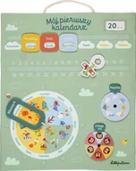 Zabawki interaktywne dla dzieci - Lilliputiens Mój pierwszy kalendarz Miękka tablica aktywizująca 83894 - miniaturka - grafika 1