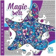 Poradniki hobbystyczne - Kolorowanka antystresowa 200x200 12 Magic Sea Nowa - miniaturka - grafika 1