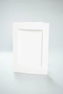 Pasmanteria - Haft krzyżykowy - Kartki z prostokątnym psp białe - miniaturka - grafika 1