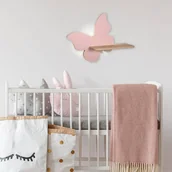 Lampy ścienne - Candellux Lampa kinkiet półeczka 5W LED 4000K IQ Kids Butterfly różowy 21-85177 21-85177 - miniaturka - grafika 1