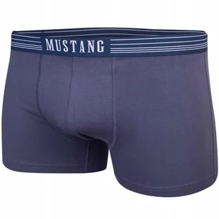 MUSTANG BOKSERKI MĘSKIE MAJTKI 1 PAK NIEBIESKIE r.M - Majtki męskie - miniaturka - grafika 1