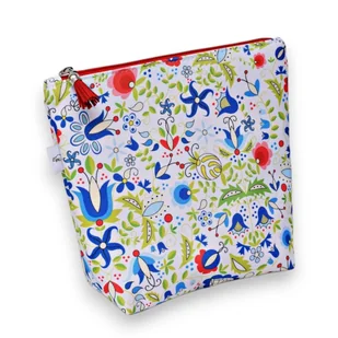 Kosmetyczka damska organizer do torebki etui saszetka do torby kaszubska - Kosmetyczki, organizery i kuferki - miniaturka - grafika 1