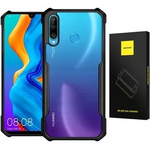 Etui Pancerne Spacecae Beetle Przezroczyste Plecki Case Pokrowiec Obudowa Huawei P30 Lite Czarny - Etui i futerały do telefonów - miniaturka - grafika 1