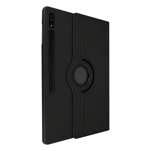 Etui Samsung Galaxy Tab S8 Ultra z klapka, obsluga wideo 360° w pionie / poziomie — czarne - Etui do tabletów - miniaturka - grafika 1