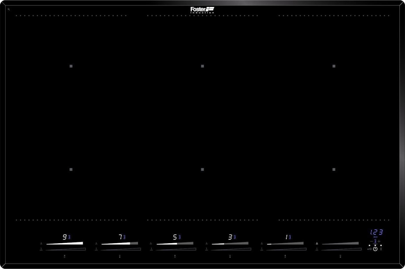 Foster KE INDUCTION HOB 6P BLACK