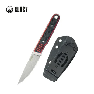 Nóż Kubey JL Red / Black G10, Bead Blasted 14C28N by Justin Lundquist (KU356D) - Noże - miniaturka - grafika 1