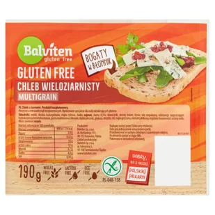 Balviten Chleb z Ziarnami bezglutenowy 190g - - Chleb - miniaturka - grafika 1
