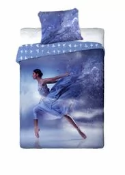 Faro Pościel bawełniana 160x200 Sportivo 001 baletnica Ballerina z jedną poszewką 70x80 - Pościel dla dzieci - miniaturka - grafika 1