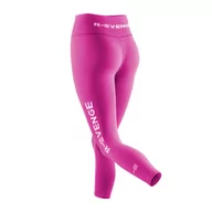 Spodnie sportowe damskie - Legginsy techniczne push-up damskie do biegania Q-Skin, fuksja - miniaturka - grafika 1