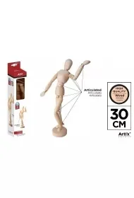 Drewniany manekin do nauki rysowania 30cm - Zabawki kreatywne - miniaturka - grafika 1