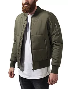 Urban Classics Kurtka męska Basic Quilt Bomber Jacket, zielony (oliwka 176), L - Kurtki męskie - miniaturka - grafika 1