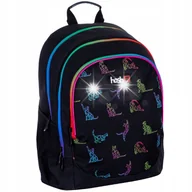 Plecaki szkolne i tornistry - PLECAK TORNISTER SZKOLNY CZARNY KOT KOTKI - miniaturka - grafika 1