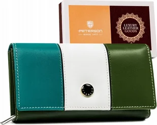 Peterson Skórzany portfel damski na zatrzask Peterson NoSize - Portfele - miniaturka - grafika 1