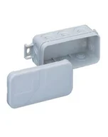 Puszki elektryczne i akcesoria - Puszka natynkowa z tworzywa, MINI 25-L 89x43x37 IP55, szara, pusta (bez zacisków) dla 2,5 mm2 - miniaturka - grafika 1