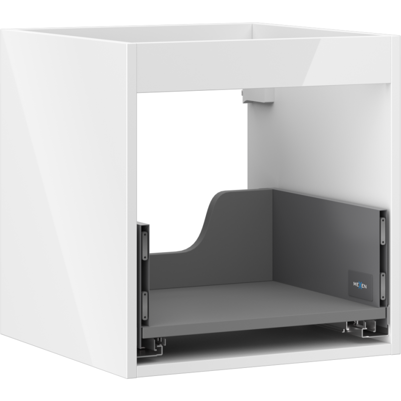 Mexen Box-A korpus szafki podumywalkowej 45 cm, 1 szuflada, biały połysk - 91AX0-0450-470-1-00