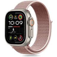 Akcesoria do smartwatchy - Pasek TECH-PROTECT Nylon do Apple Watch 6/7/8/9/10/SE/Ultra 1/2 (44/45/46/49mm) Różowy - miniaturka - grafika 1