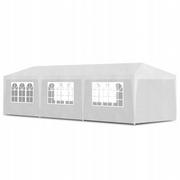 Pawilony ogrodowe - vidaXL Namiot imprezowy 3 x 9 m biały 90338 - miniaturka - grafika 1