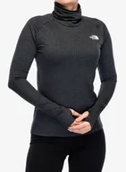 Bluzy sportowe damskie - Bluza damska The North Face Flex Warm Funnel - tnf black light heather - miniaturka - grafika 1
