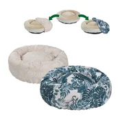 Legowiska dla kotów - FIT+FUN FIT FUN pokrowce zamienne na legowisko niebieski/beżowy - miniaturka - grafika 1