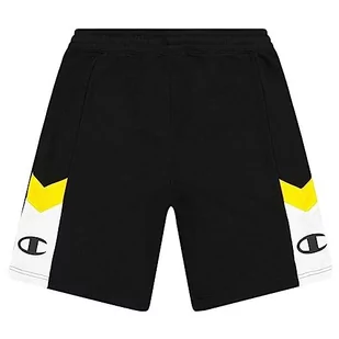 Champion Męskie spodenki sportowe Kolor Block M Czarny - Spodenki Męskie - Spodenki męskie - miniaturka - grafika 1