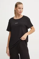 Koszulki sportowe damskie - Guess t-shirt STACIE damski kolor czarny V4BI23 KCB52 - miniaturka - grafika 1