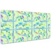 Podkładki na biurko - Podkładka na biurko dla dzieci Samochody 100x50 cm - miniaturka - grafika 1