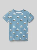 Koszulki dla chłopców - T-shirt z prążkowanym, okrągłym dekoltem model ‘FILLE’ - miniaturka - grafika 1