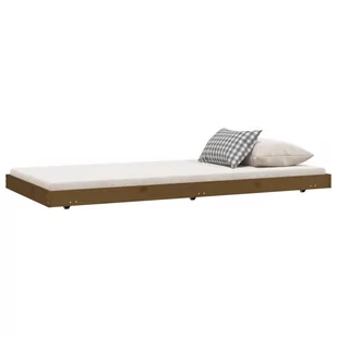 Lumarko Rama łóżka, miodowy brąz, 90x190 cm, lite drewno sosnowe - Łóżka - miniaturka - grafika 4