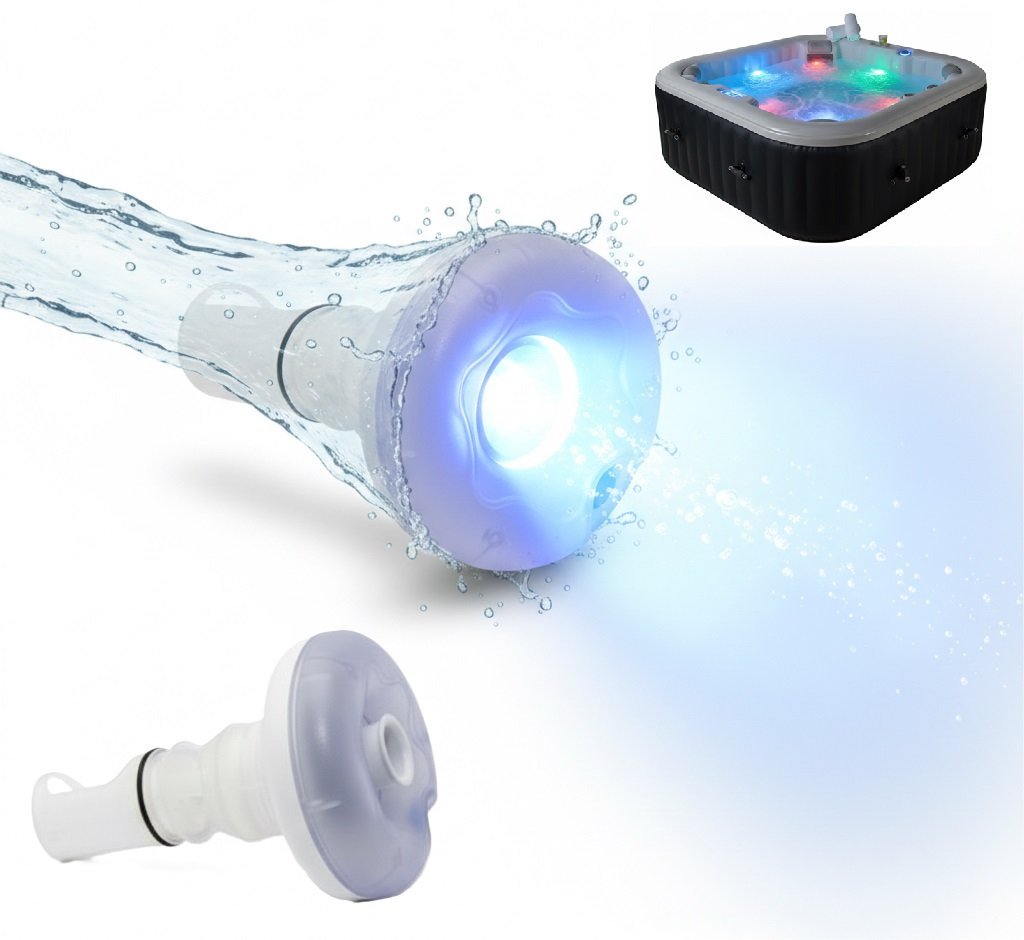 Bestway dysza ze światłem led kolorowe podświetlenie do spa  san francisco