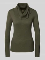 Swetry damskie - Sweter z dzianiny z prążkowanymi wykończeniami model ‘Dollie’ - miniaturka - grafika 1