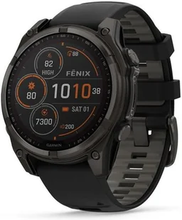 Garmin Fenix 8 47mm Sapphire Carbon Grey z czarno-szarym paskiem - Smartwatch - miniaturka - grafika 1